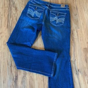 Sz 11 Lei boot cut Jeans Swoosh Sparkle Pockets